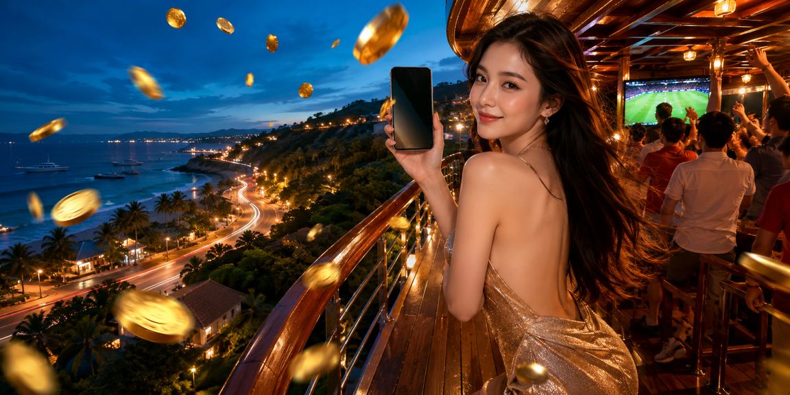 Người dùng tại Mũi Né nhâm nhi cà phê buổi sáng và đặt kèo thể thao qua điện thoại